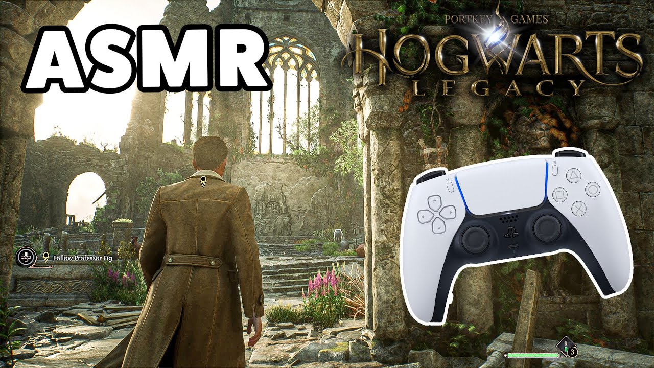Hogwarts Legacy ASMR Gameplay - Controller Sounds No Talking (Part1)