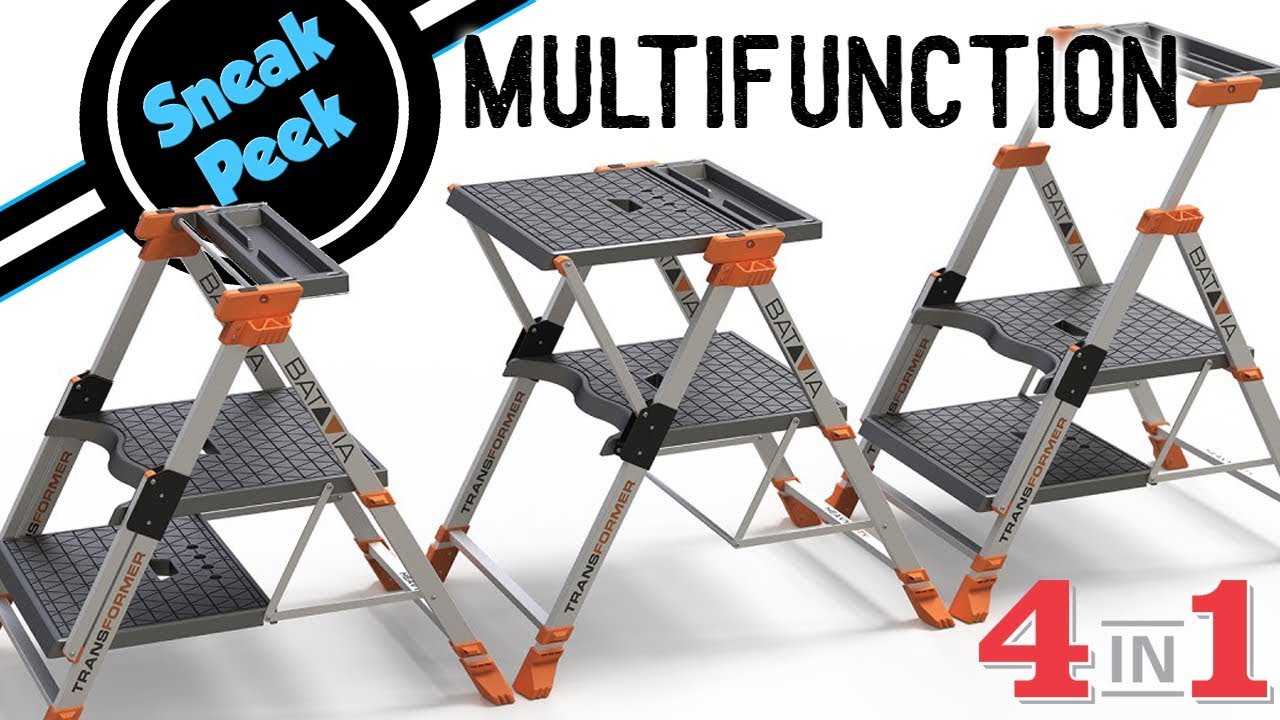 Batavia Transformer | Workbench & Ladder - Ultra Portable Folding Table