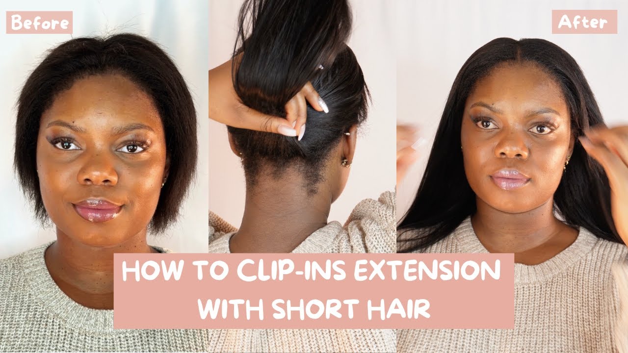 How to Install Clip-Ins Extensions for short hair! AMAZON VARIO Hair extensions