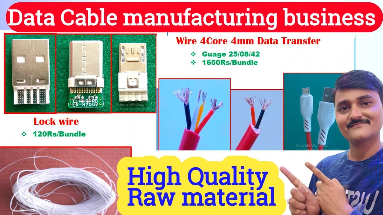 Data cable raw material | mobile data cable molding machine | row material | Raw materials