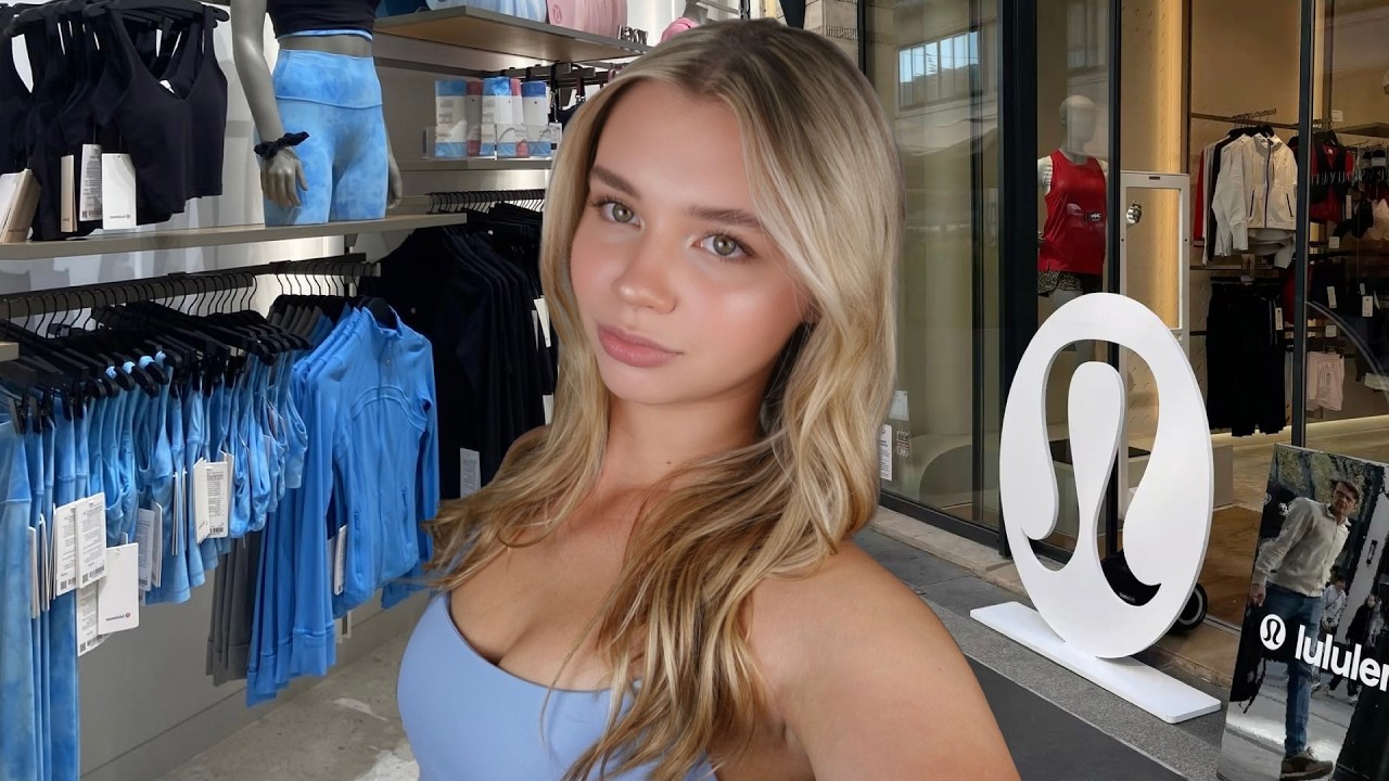 Примерка вещей Lululemon