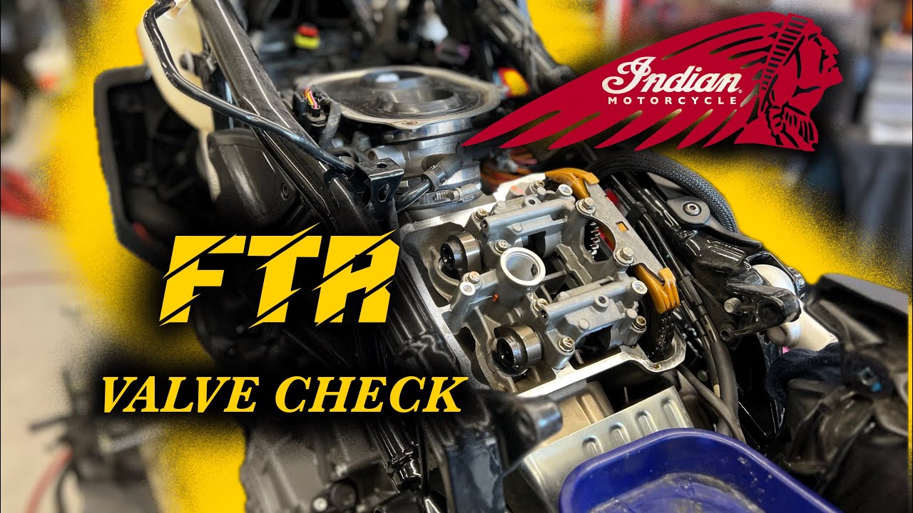 Designed like a MotoGP Bike?! FTR Valve Clearance Check! | A Day in the Life