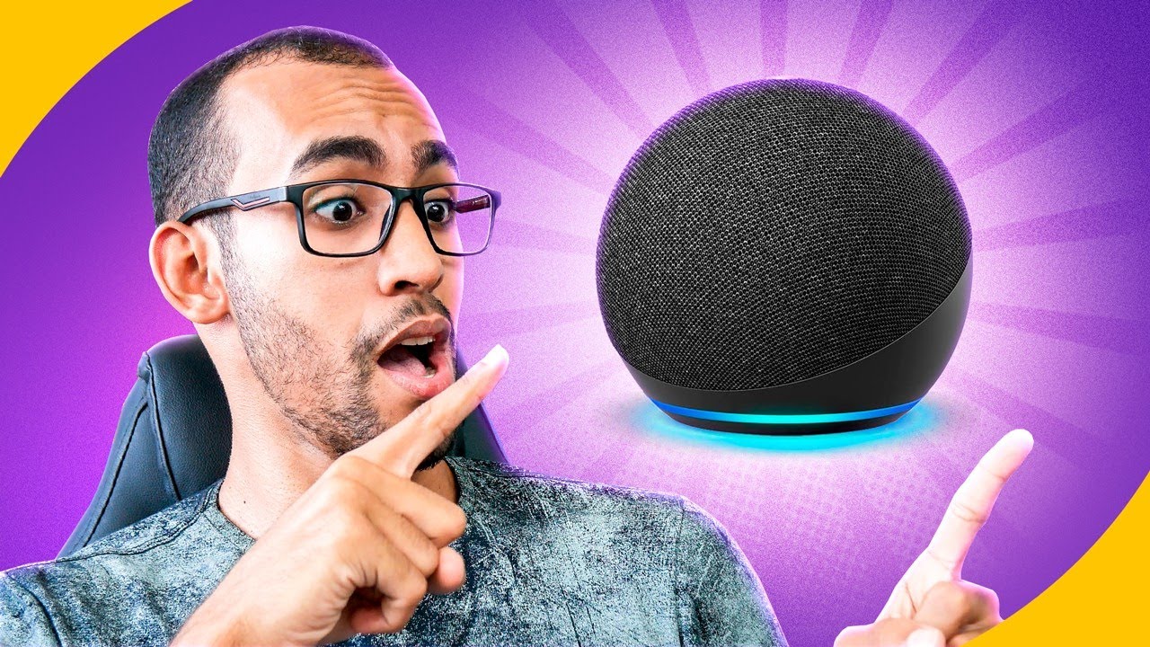 Minha ECHO DOT 4 CHEGOU! A nova Alexa &eacute; boa? Unboxing - Echo Dot 4