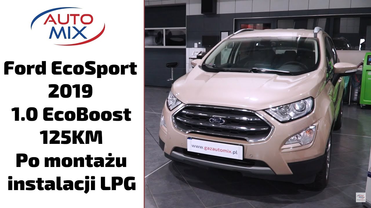 Ford EcoSport 2019 1.0 EcoBoost 125KM po montażu instalacji gazowej LPG