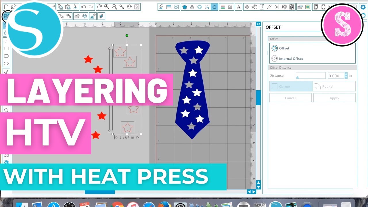 🌟How to Layer Multi Color HTV with Heat Press (Silhouette Beginners Tutorial)
