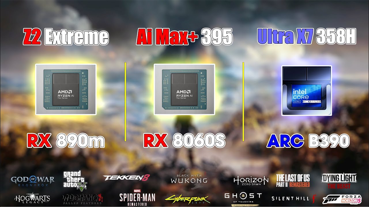 Z2 Extreme & AI Max+ 395 vs Ultra x7 358V: The Ultimate iGPU Battle | Rx 890m & Rx 8060S & ARC B390