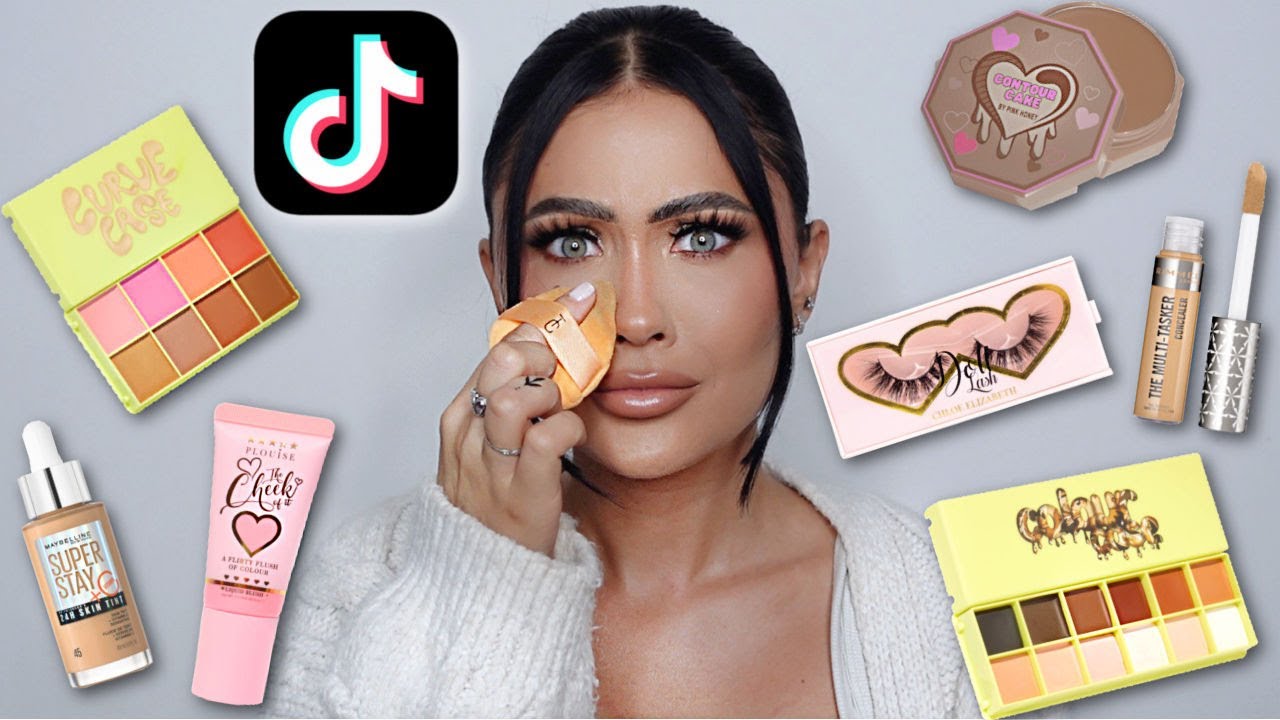 Tiktok made me buy it 💰FULL FACE of TIKTOK Makeup