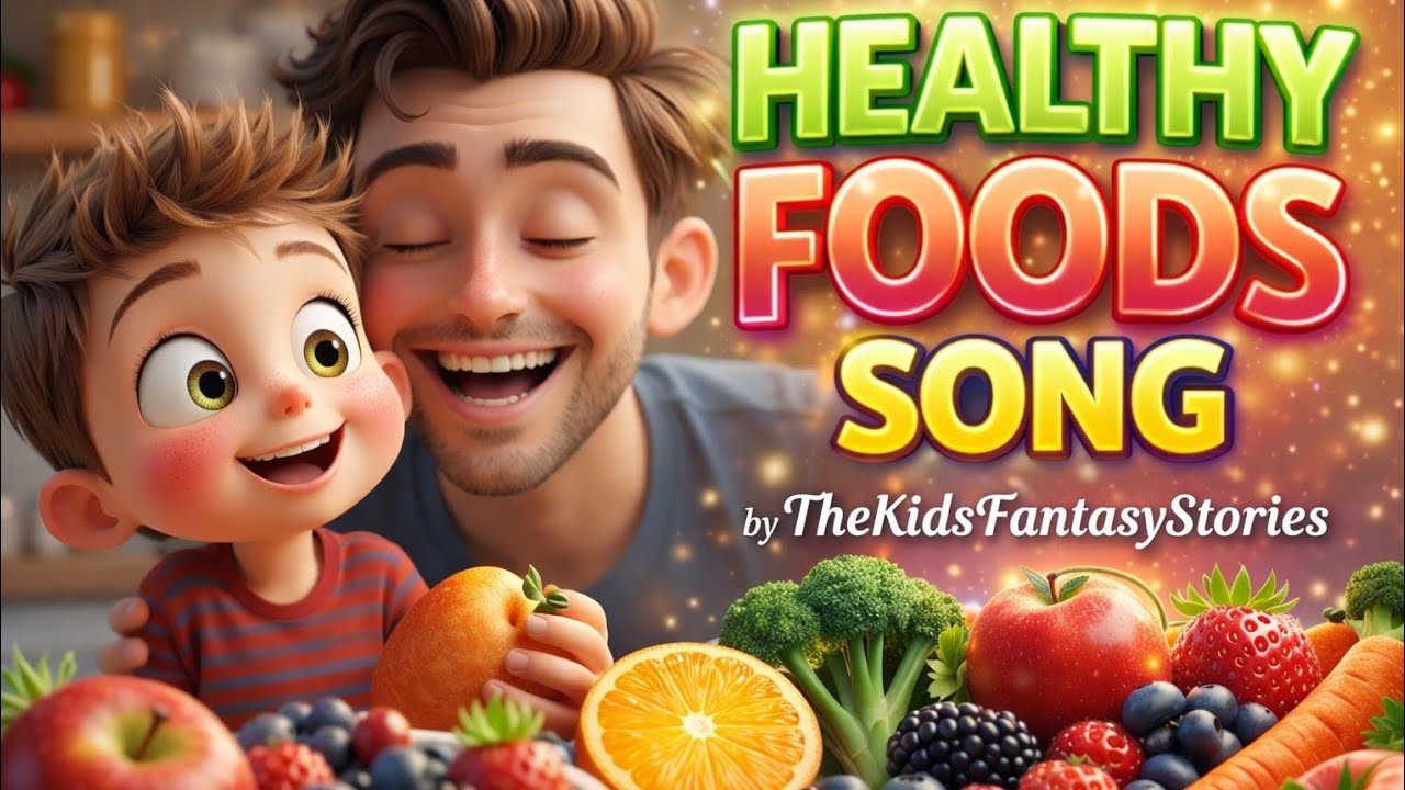 Healthy Foods Song for Kids 🍎 🥦 | Fun Nutrition Song for Kids | Eat healthy & grow strong