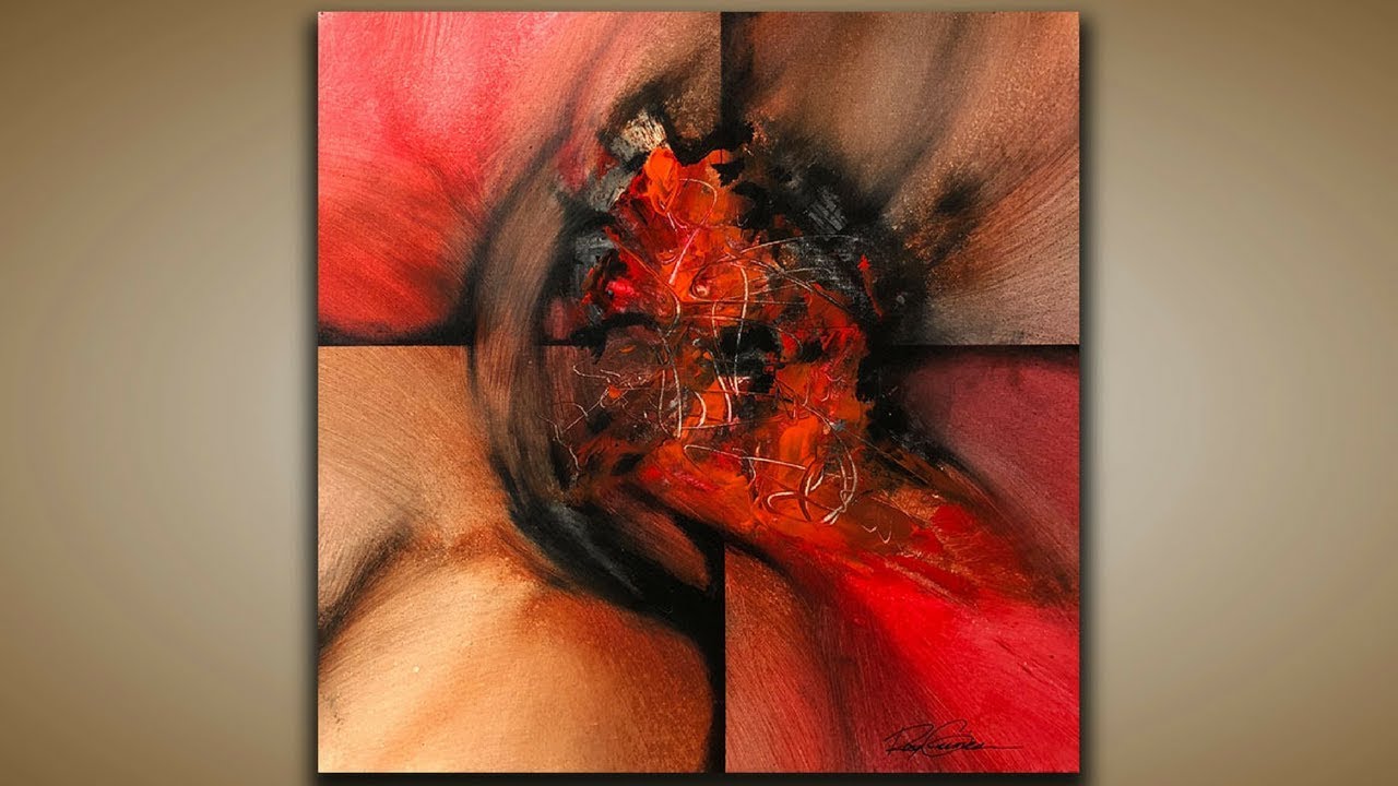 Abstract Painting / DEMO 54 / Abstract Art / How to Paint / Painting Techniques