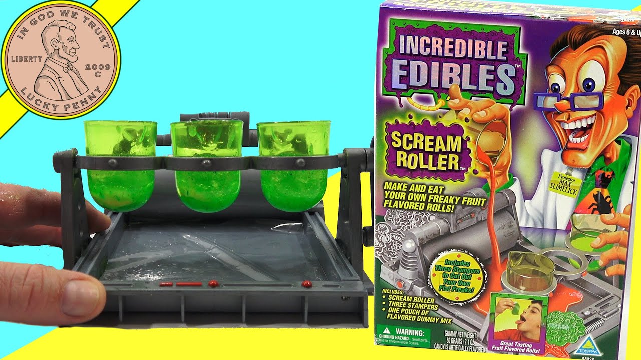 Incredible Edibles Scream Roller Gummy Maker Set - 20 Years Old!