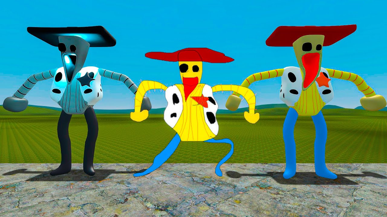 NEW 3D SHERIFF WOODY vs 2D WOODEE vs ALL 3D SANIC CLONES MEMES In Garry's Mod