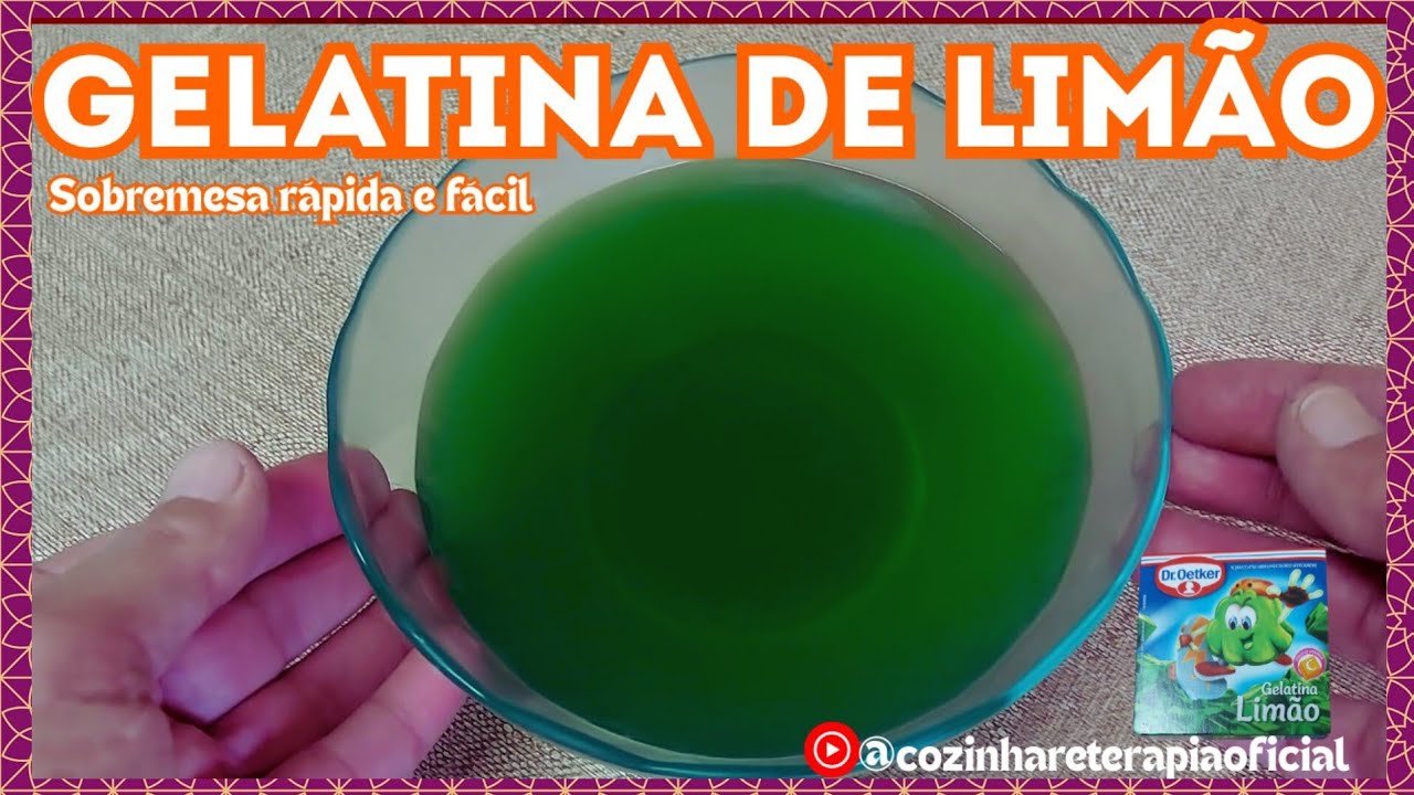 GELATINA DE LIMÃO DR OETKER| super fácil #gelatinadelimão #droetker #gelatina#cozinhareterapia
