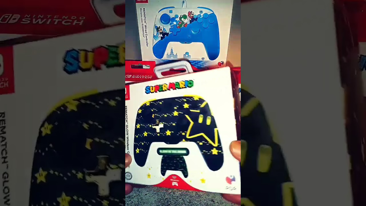 The new PDP Gaming REMATCH Glow Super Star Wireless Controller for the Nintendo Switch!