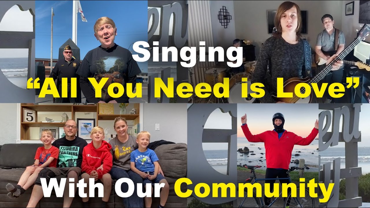 Social Distance  Singing All You Need Is Love  with our community