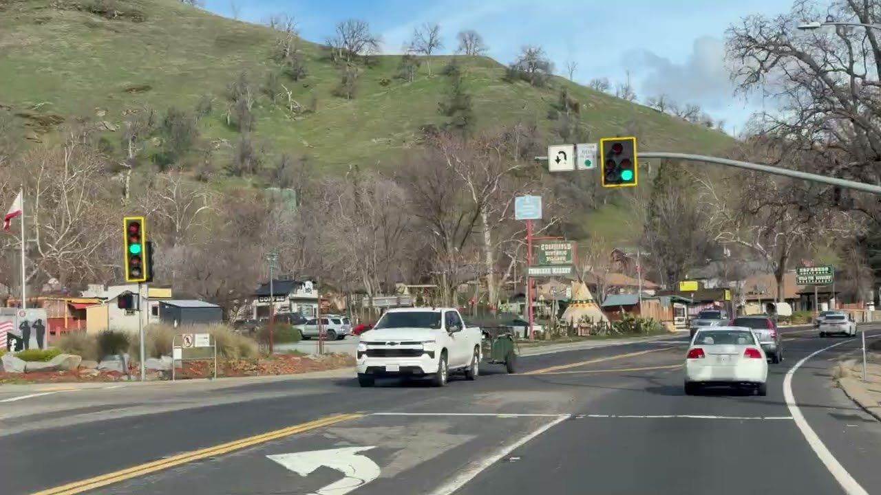 Cloudy Drive from Chukchansi Coarsegold to Oakhurst #boring #drive #asmr