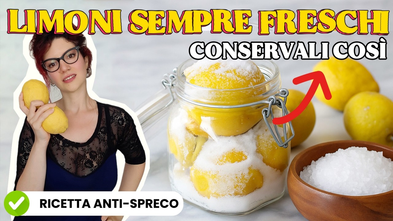 Conserva i LIMONI tutto l'anno con questo trucco!