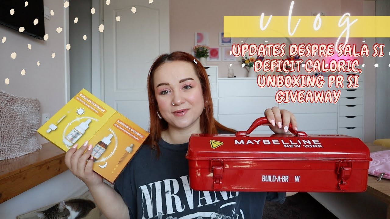Vlog: Despre deficit caloric | Unboxing PR + Giveaway | DM LIVE | zile ocupate