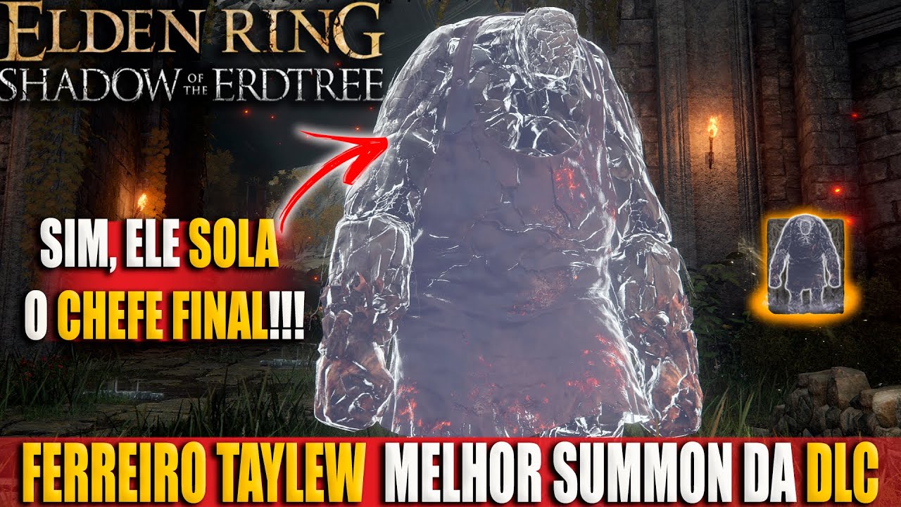 Elden Ring O Ferreiro Taylew é a MELHOR Invocação da DLC