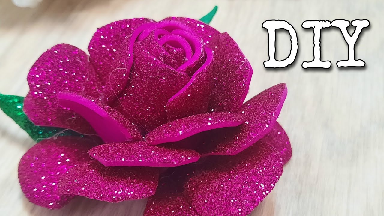 Discover How to Make Gorgeous Glitter Foam Flowers!