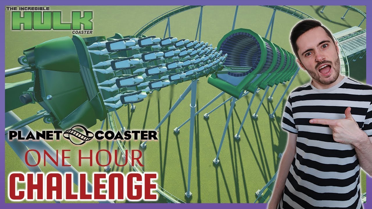 Building THE INCREDIBLE HULK COASTER in ONE HOUR!