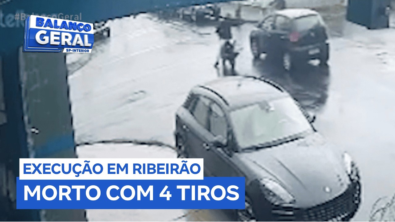 Homem é executado com 4 tiros dentro de carro em Ribeirão Preto (SP)