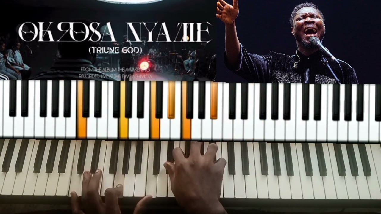 KEY F MAJOR| OKROSA NYAME BY AKESE BREMPONG PIANO TUTORIAL