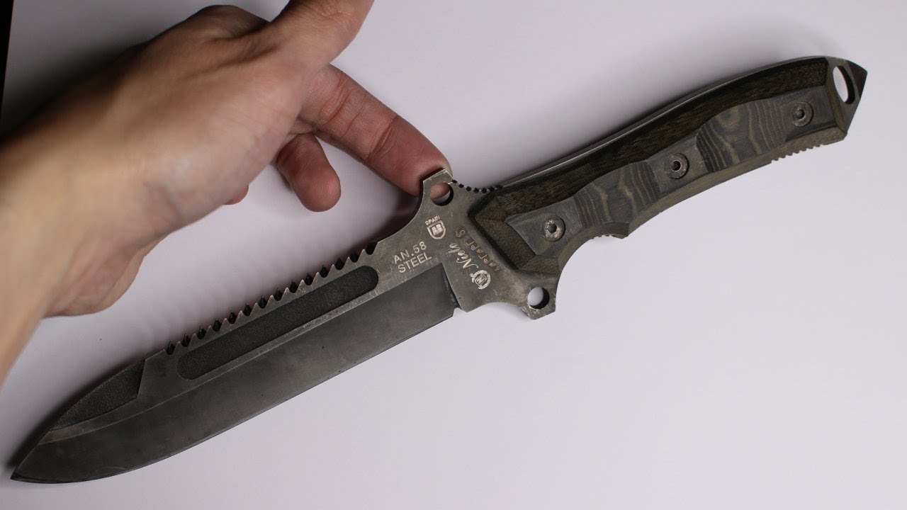 Afilando un Nieto Warfare 6 (cuchillo de combate)