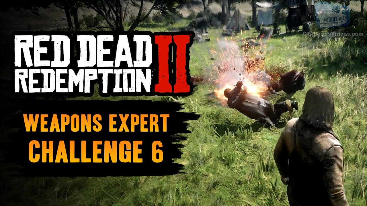 Red Dead Redemption 2 Weapons Expert Challenge #6 Guide - Kill 4 enemies with a stick of dynamite