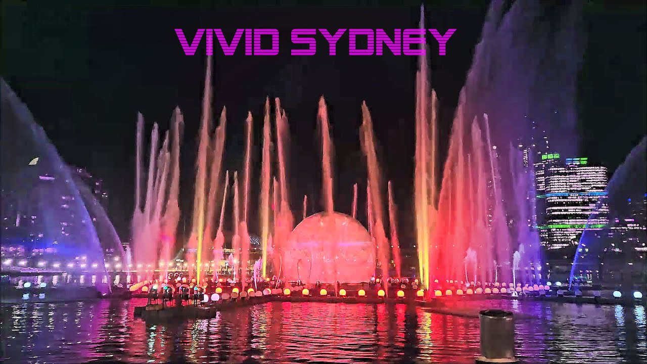Vivid Sydney Light Show - Darling Harbour Elemental Full Show