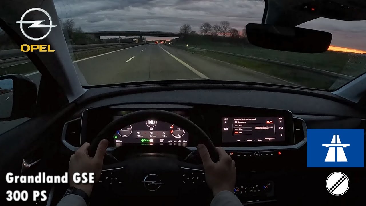 2024 Opel Grandland GSE 300 PS NIGHTPOV DRIVE TOPSPEED FRANKFURT (60 FPS)