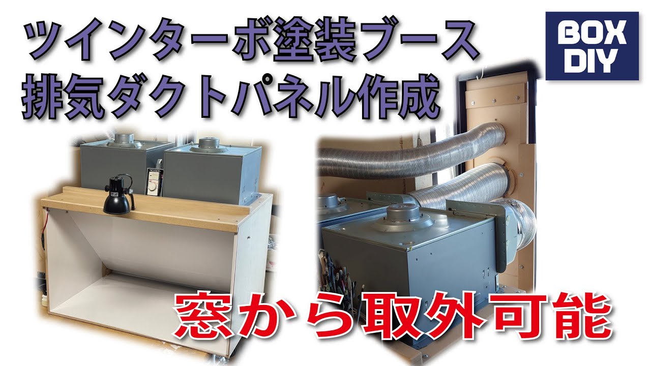 ツインターボの強力塗装ブース用 排気パネル / TWIN TURBO(FAN) Paint Booth Exhaust Panel