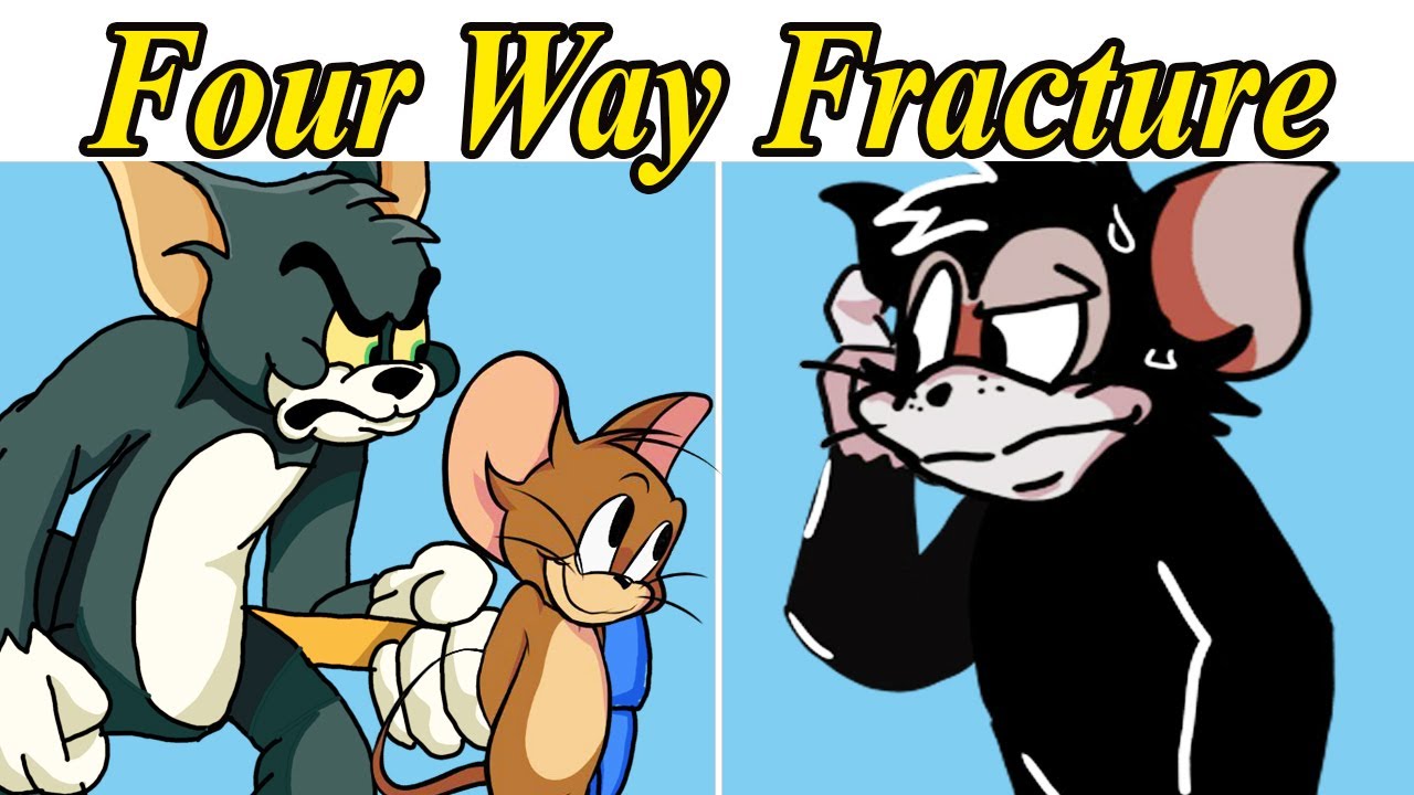 Friday Night Funkin' Four Way Fracture in The Basement Show PLAYABLE (FNF Mod)
