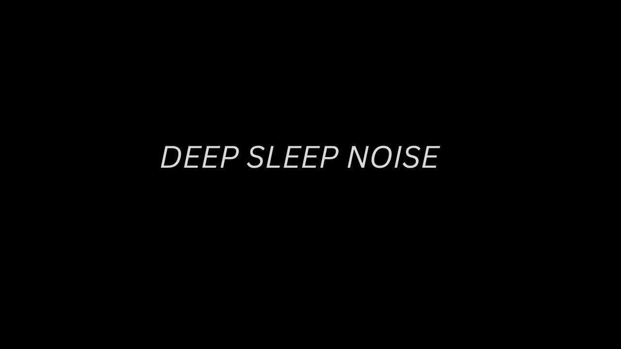 Deep Sleep Noise – 10 Hours of Brown–Pink Noise (Black Screen)