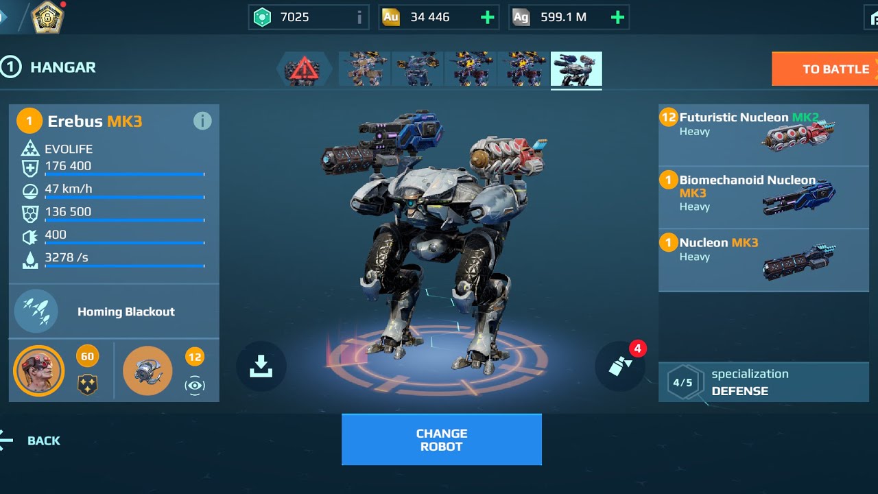 Erebus Nucleon | War Robots Gameplay 