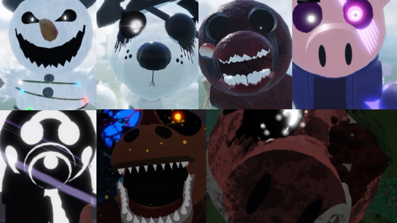 Piggy Rebooted 2.0 all infected roleplay skins jumpscares.