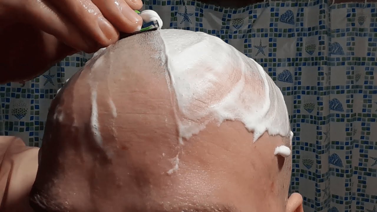 Shaving my Head up Close