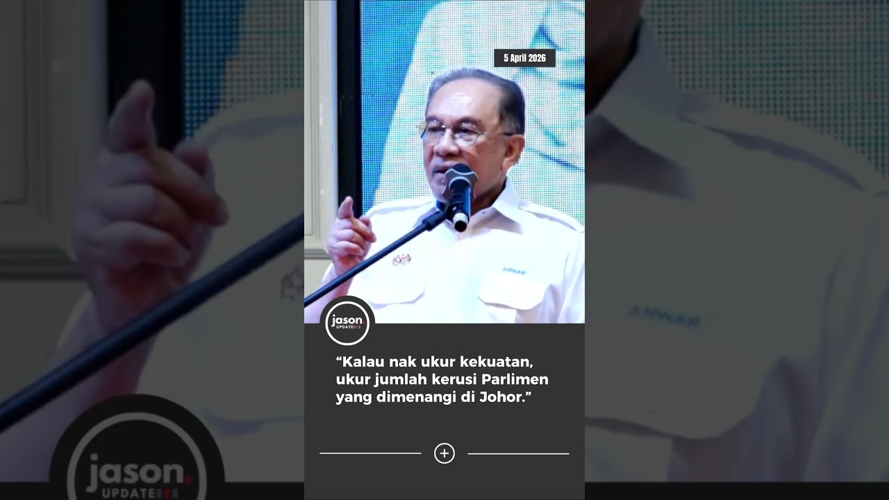 &ldquo;Kalau nak ukur kekuatan, ukur jumlah kerusi Parlimen yang dimenangi di Johor.&rdquo; - PM Anwar Ibrahim