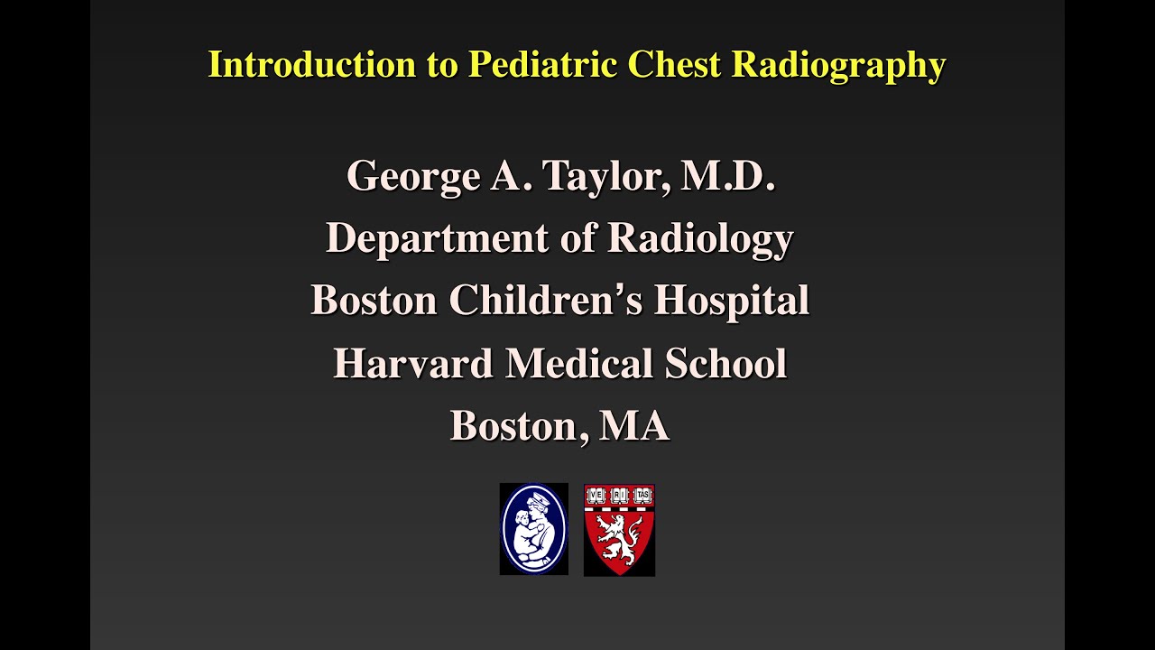 Introduction to Pediatric Chest Radiography