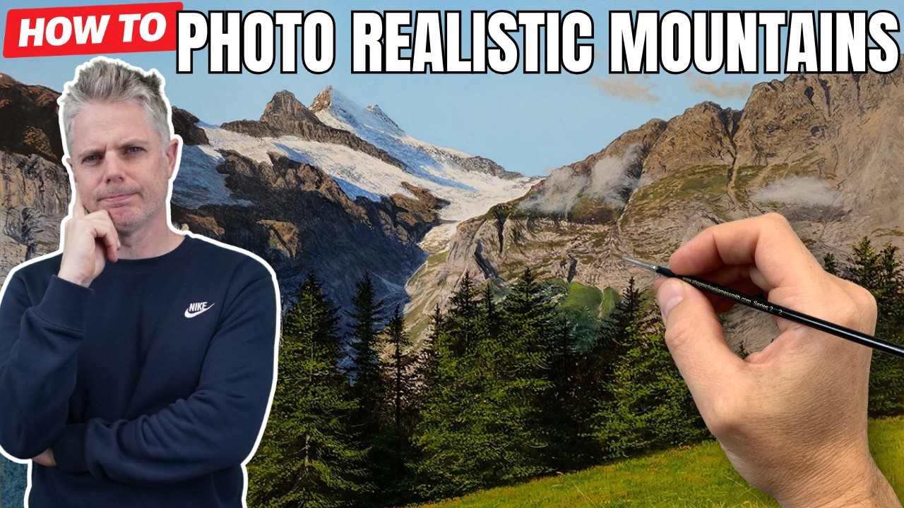 Этот простой трюк с акрилом делает горы фотореалистичными!