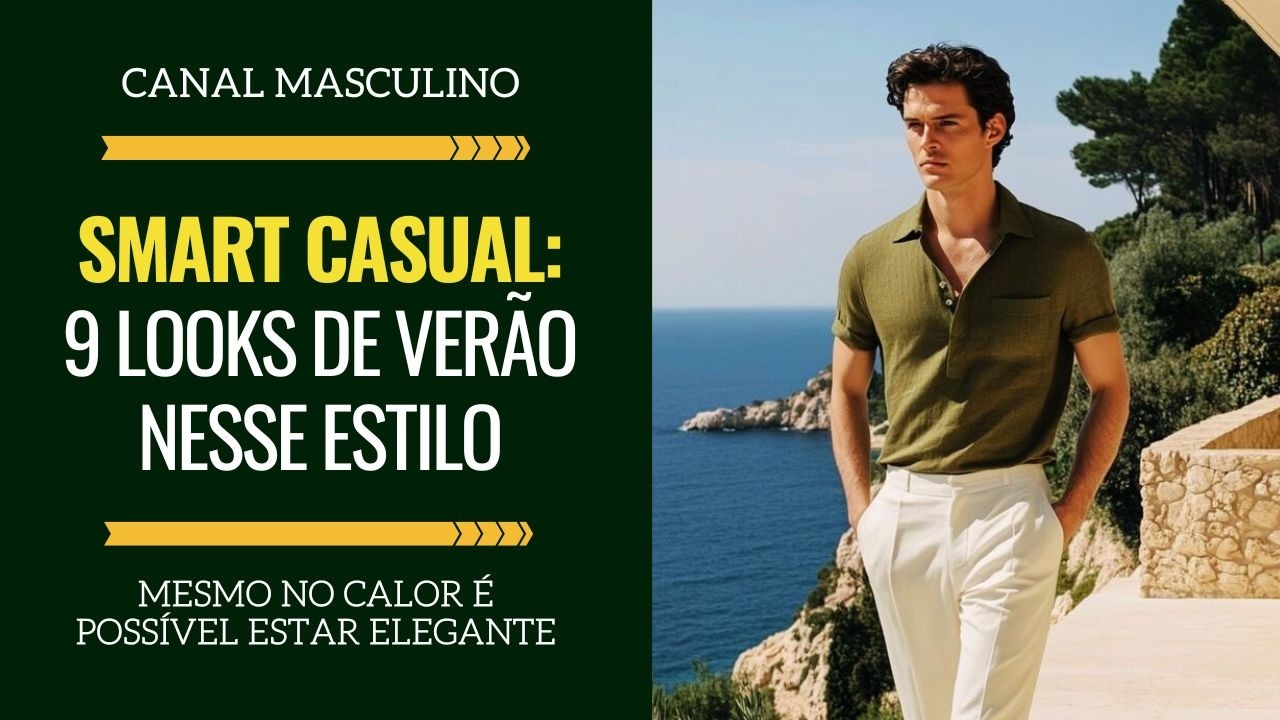 Smart Casual Masculino: 9 looks de verão com esse estilo e dicas para montar o seu | Moda Masculina