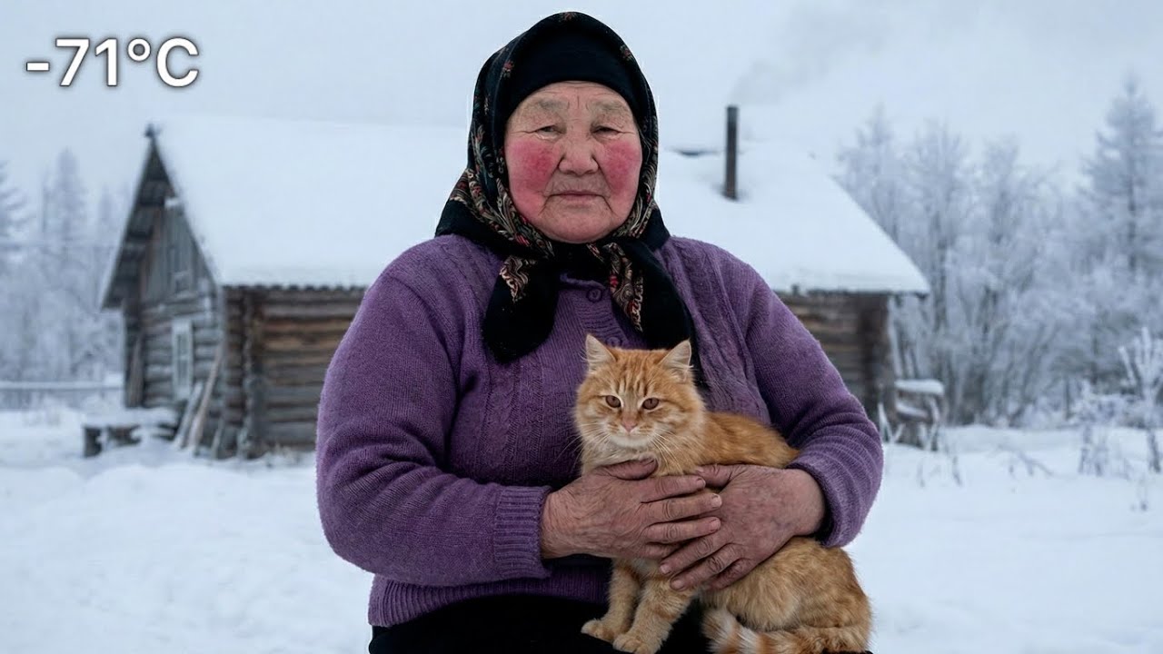 An 85 Year Old Woman Living Alone with Her Cat in the Silent Cold of Siberia