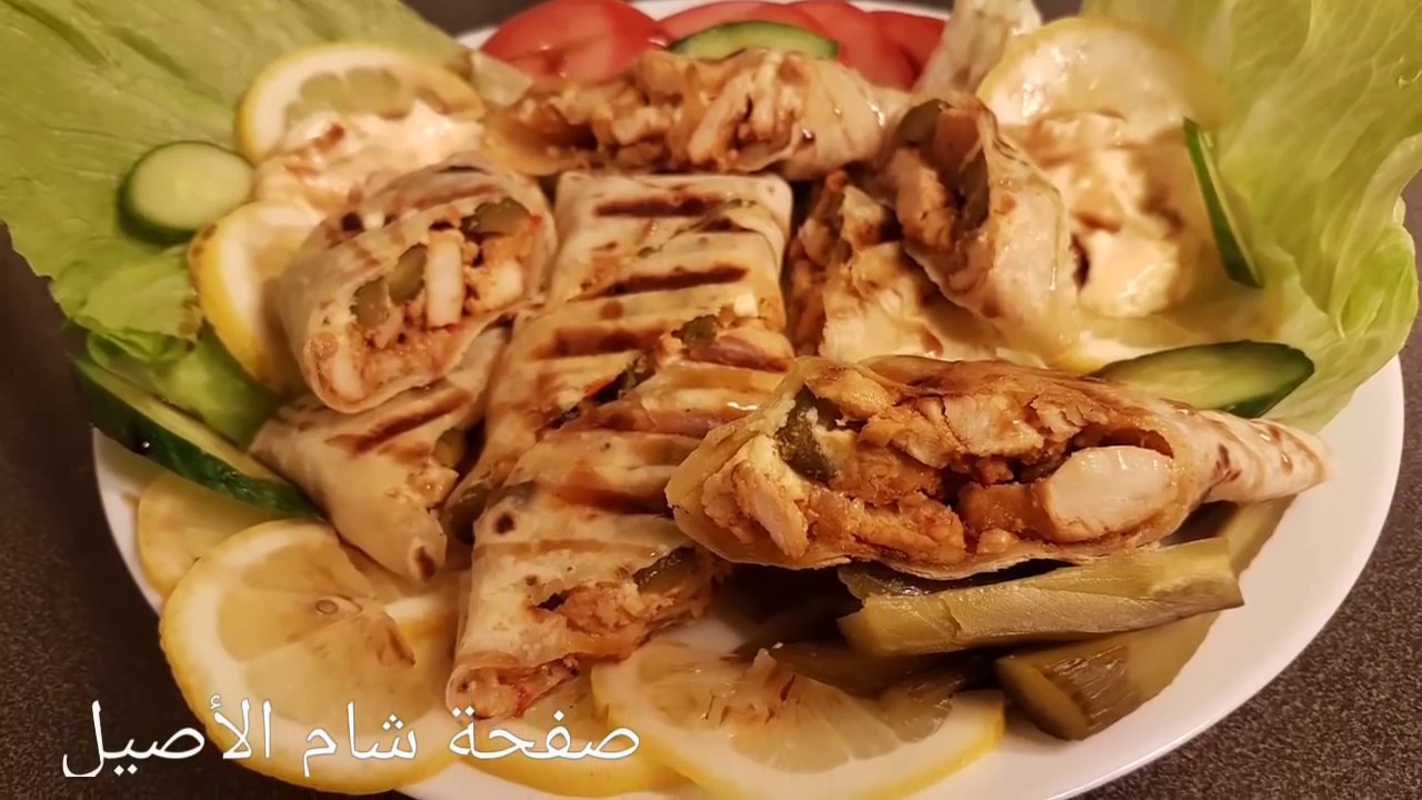 شاورما الدجاج باالمنزل وبطعمة شاورما المحلات