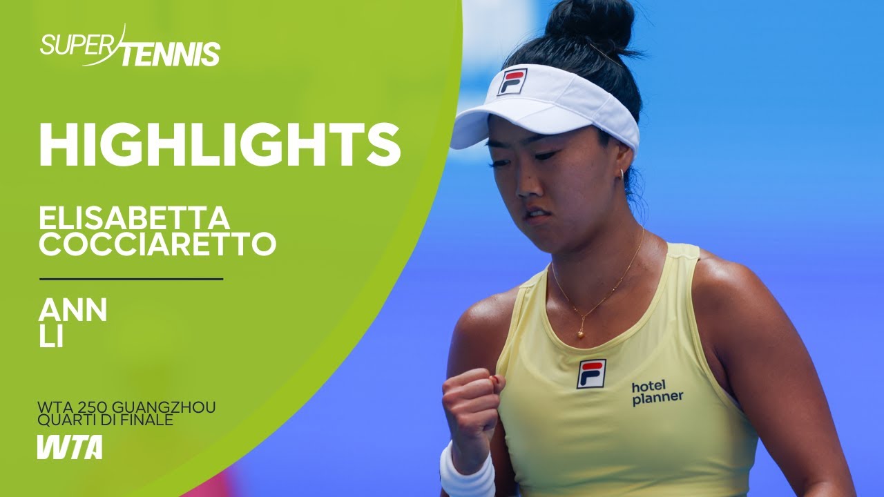 Cocciaretto vs Li | Highlights quarti di finale WTA 250 Guangzhou 2025
