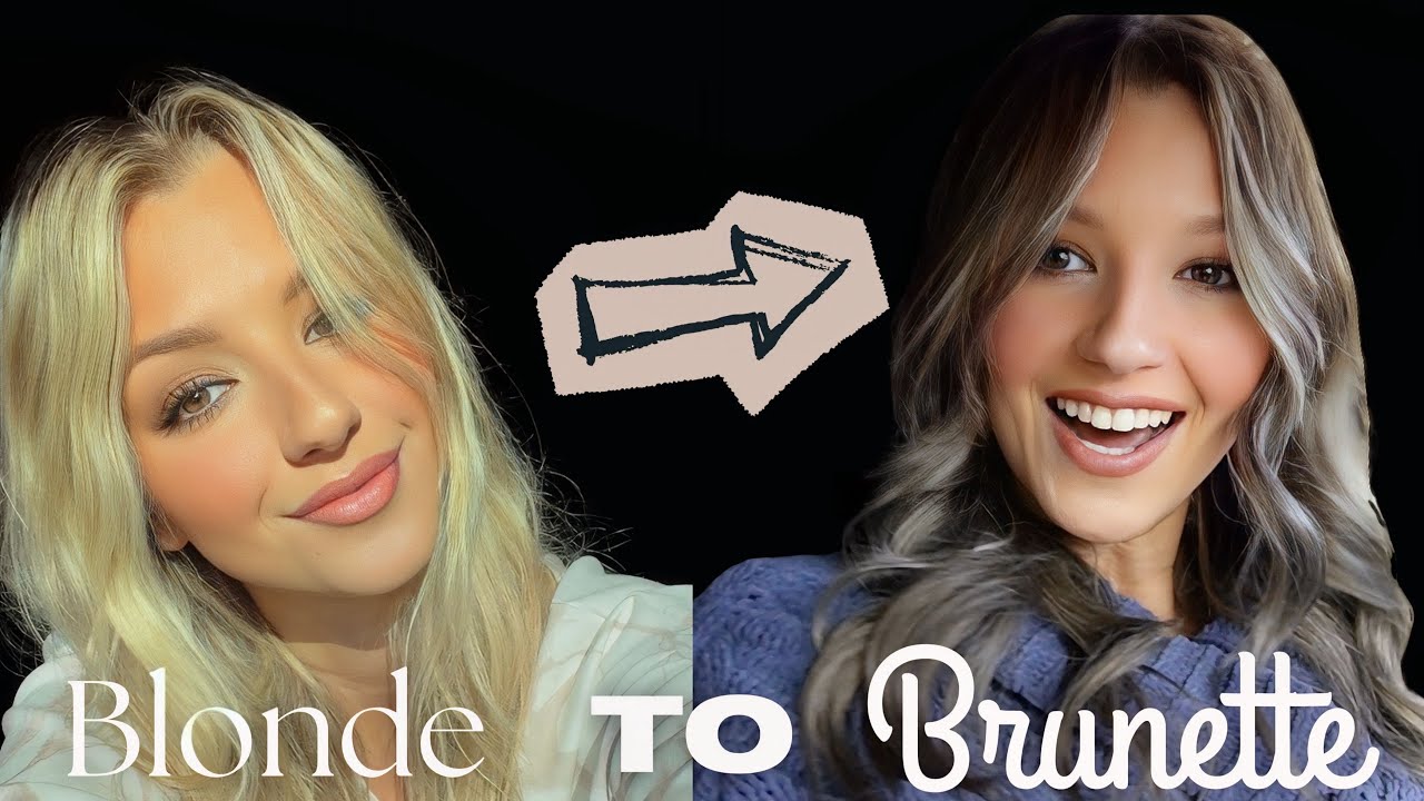 Get Ready With Me 🤍 | Blonde to Brunette Before & After