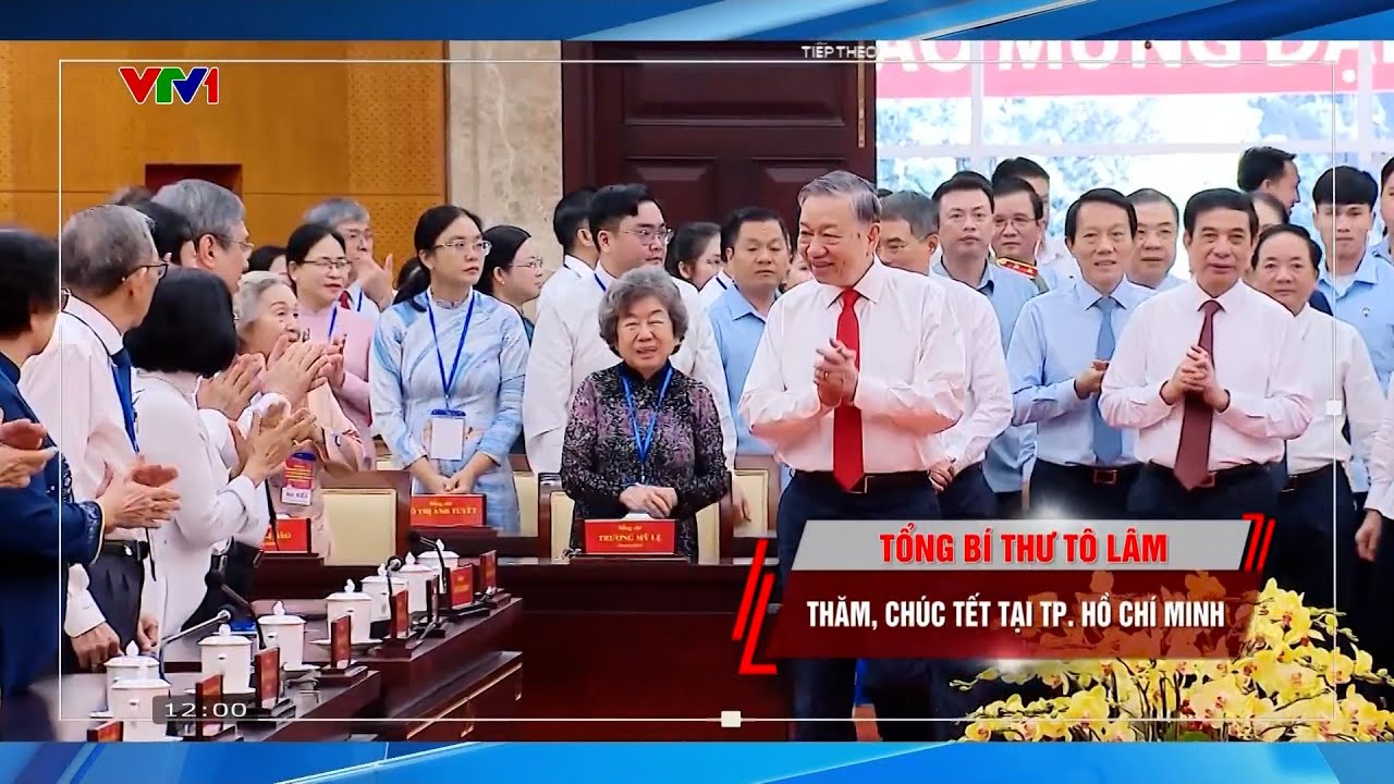 Bản tin trưa 09/02: Tổng Bí thư Tô Lâm thăm, chúc Tết Đảng bộ và nhân dân TP. Hồ Chí Minh | VTV