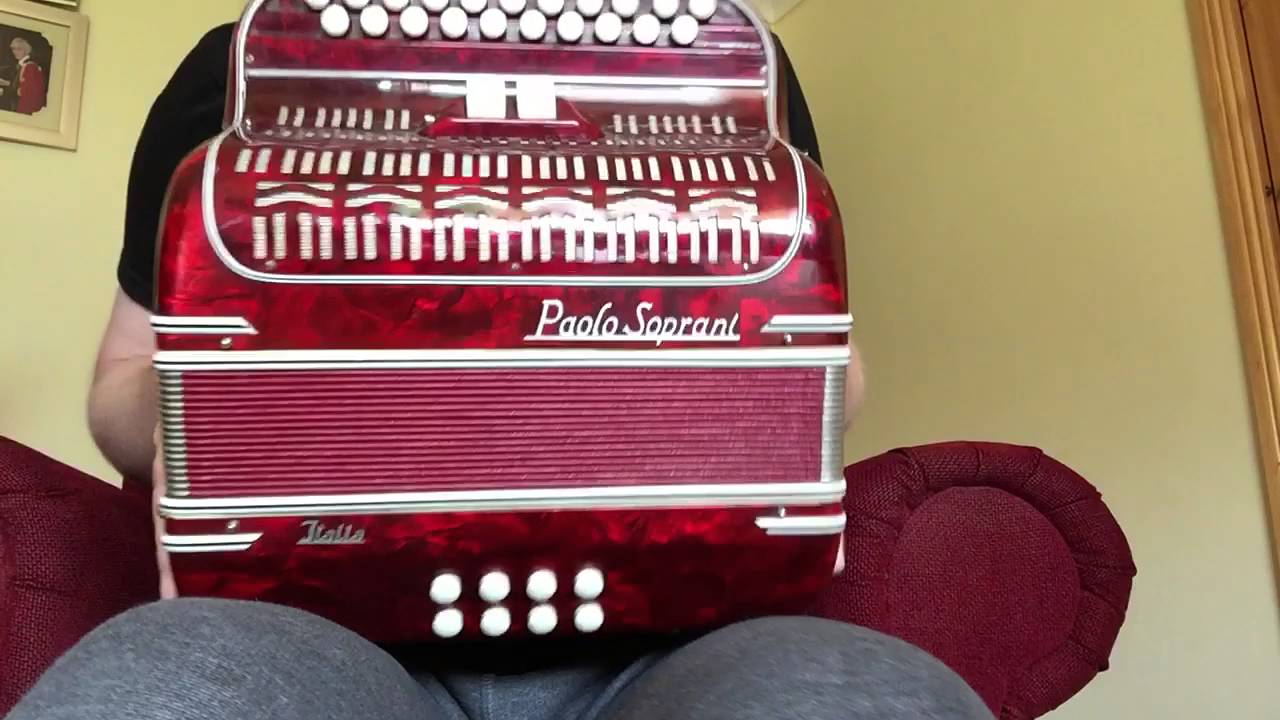 1950s Paolo Soprani Button Accordion
