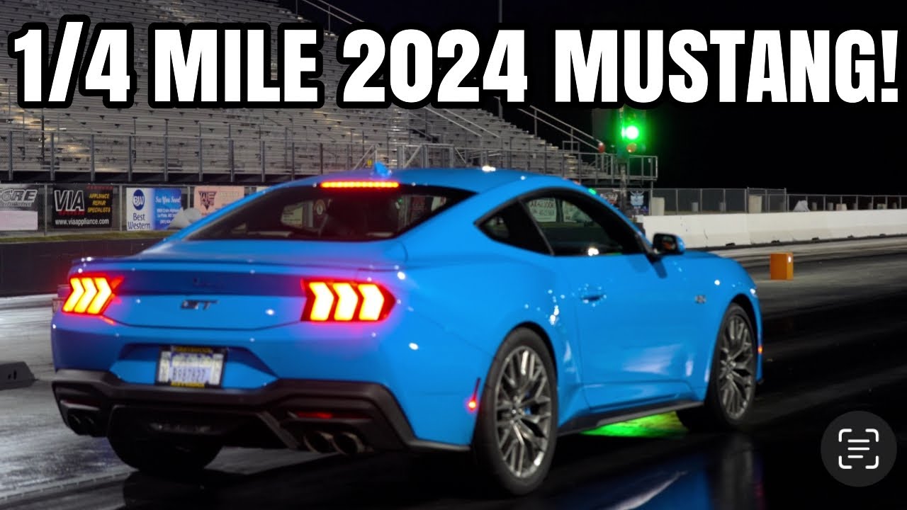 World's First 1/4 MILE Test 2024 MUSTANG GT 10 Speed! *FASTER?!?!