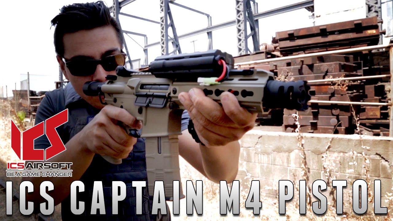 ICS Captain M4 Pistol [The Gun Corner] Airsoft Evike.com