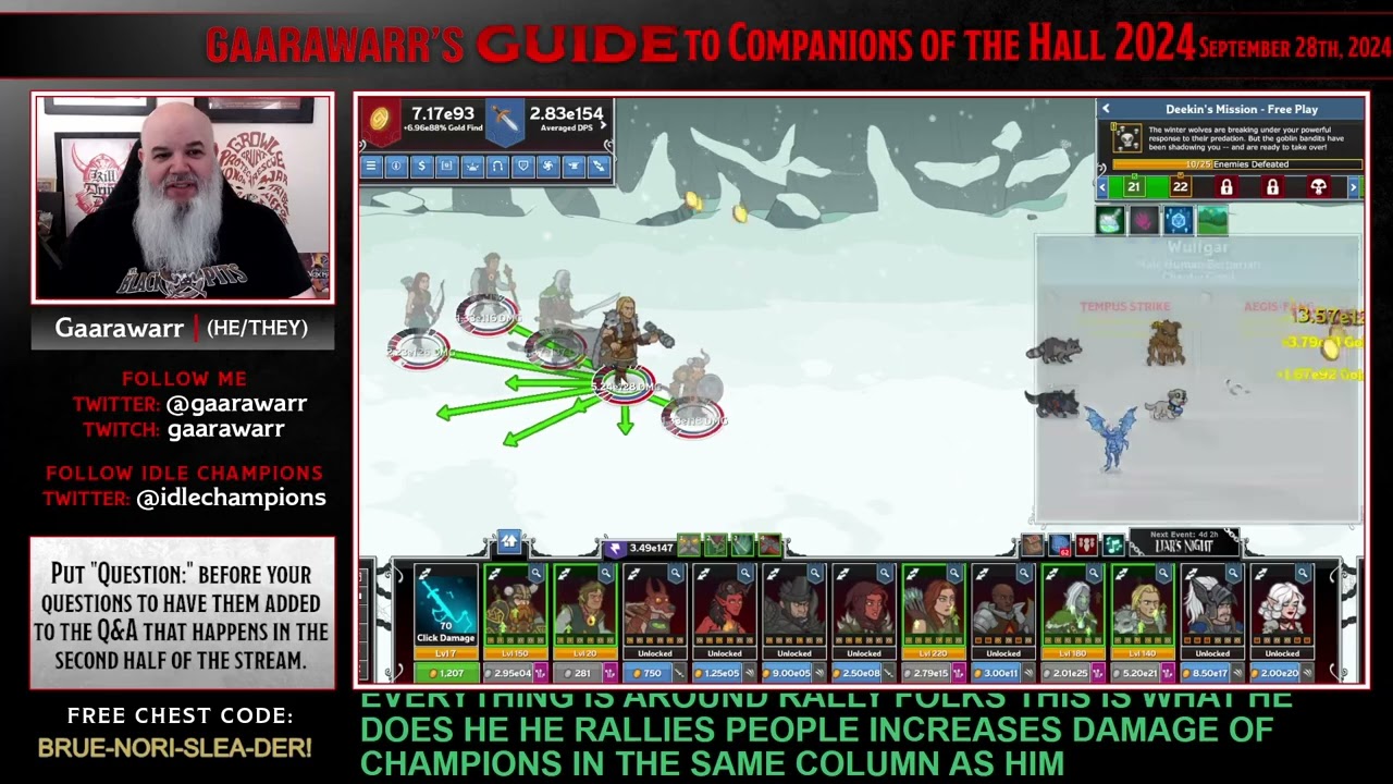 Gaarawarr's Guide to Companions of the Hall Revisited