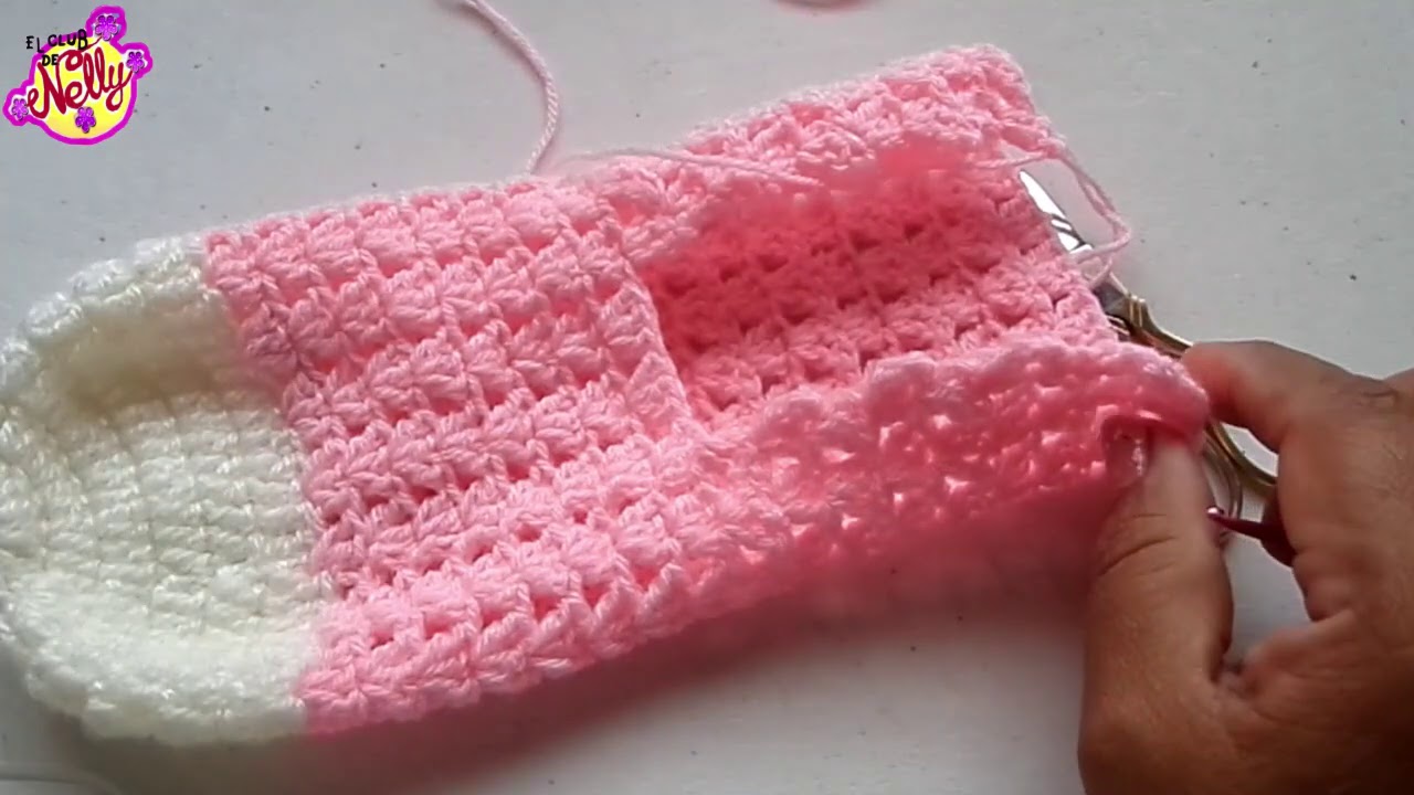 PANTUFLA BASE TEJIDA A CROCHET VIDEO 1 DE 2